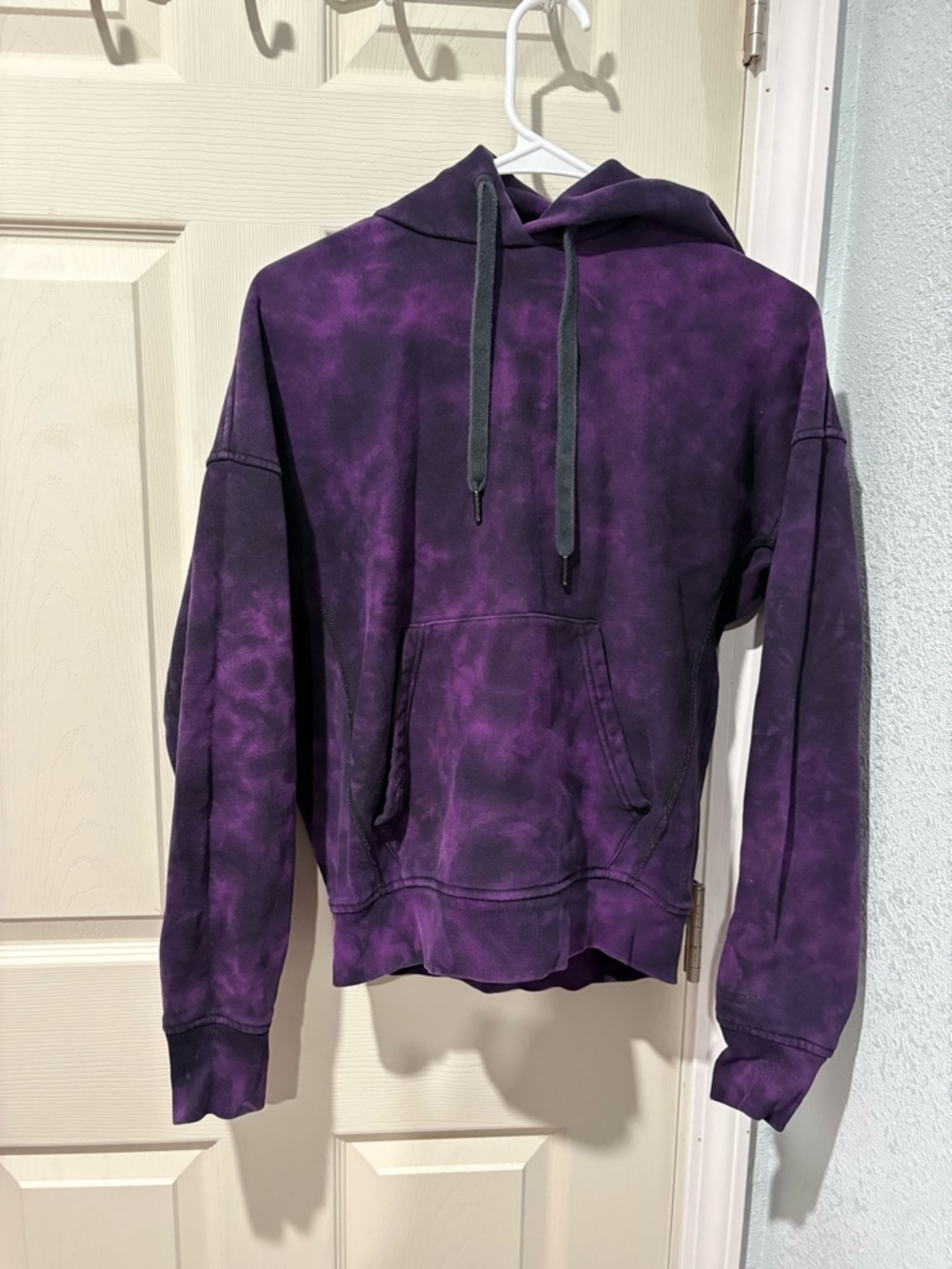 rag & bone Purple Tie-Dye Pullover Hoodie